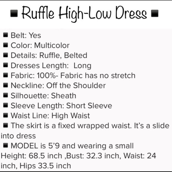 Gray/White Ruffle High-Low Flounce Dress L/8/10/12 - Picture 4 of 4